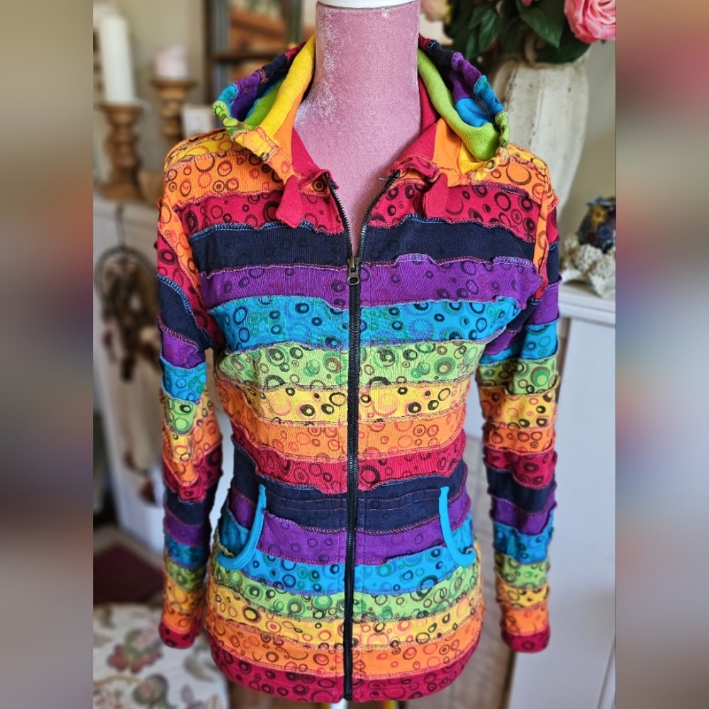 100% cotton hoodie, made in Nepal. Size Large.